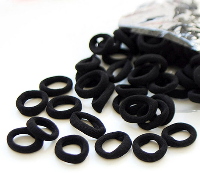 도도앤뉴 여아용 동글 동글 무팁 대용량 머리끈 100p