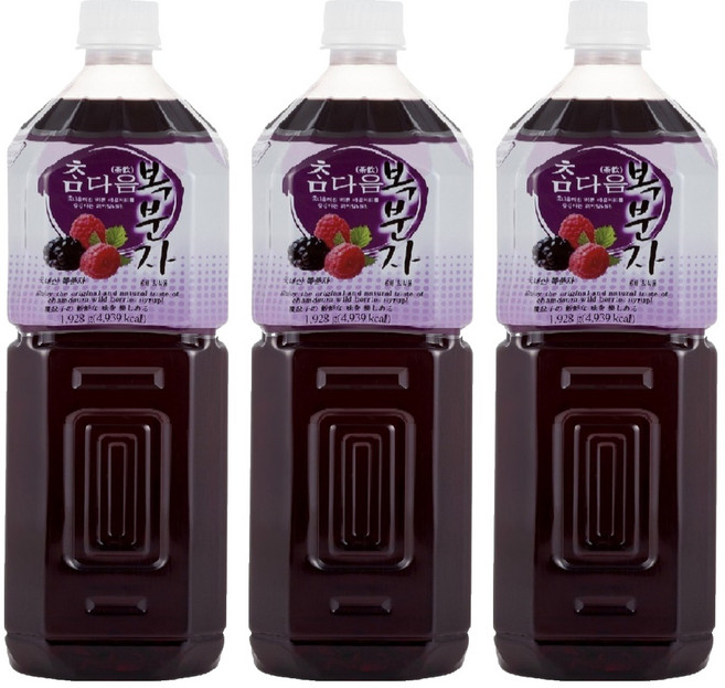 파낙스 참다음 복분자 음료베이스, 1.5L, 3개
