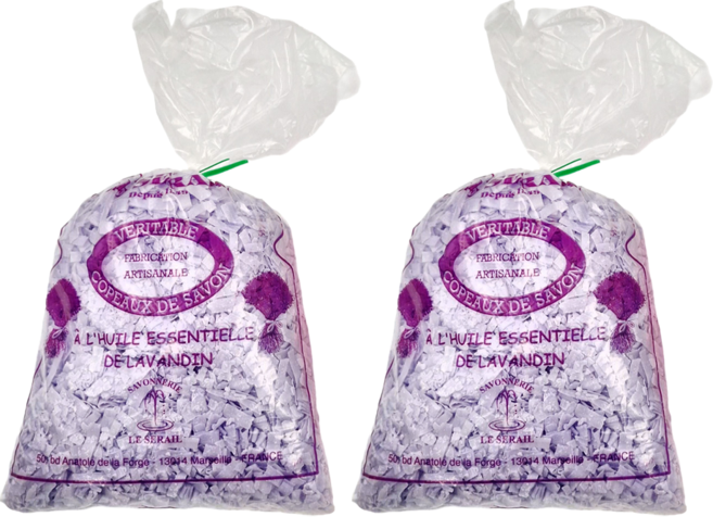 LE SERAIL 席哈爾 薰衣草馬賽皂洗衣皂絲, 750g, 2包