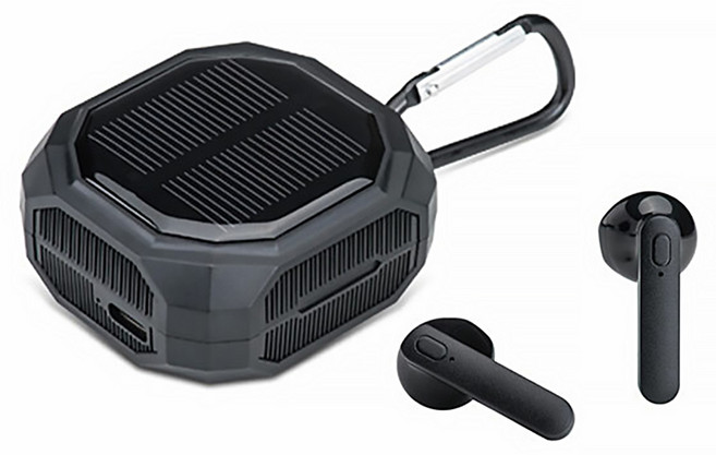 E-books SS49 太陽能款真無線藍牙5.3耳機, E-EPA254, 黑色