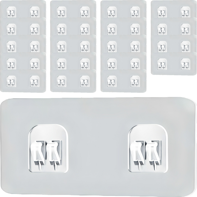 리빙홈디테일 스마트 무타공 접착패드 더블라지, 20개