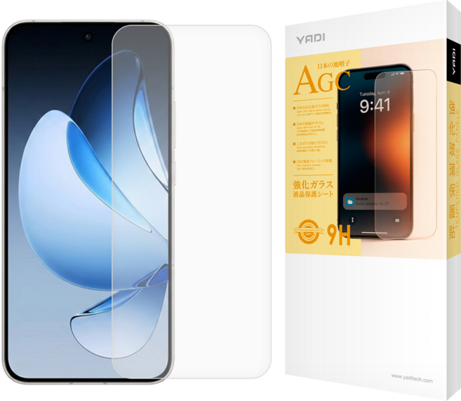YADI 亞第 水之鏡 手機 玻璃 保護貼 OPPO Reno13 5G 6.59吋 9H 強抗指紋 透明色 GPA4-OP-RENO13-25 1個