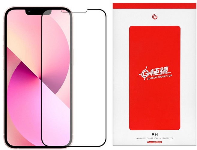 grantclassic G極鏡 黑邊高清玻璃貼, 1個