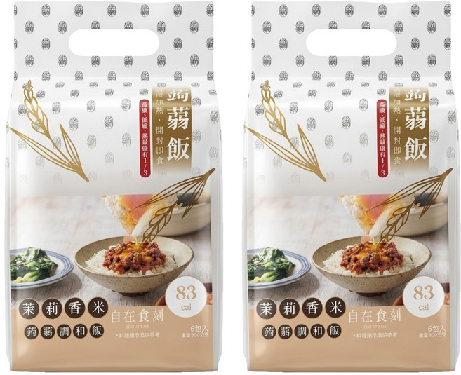 自在食刻 茉莉香米蒟蒻調和飯, 150g, 12包
