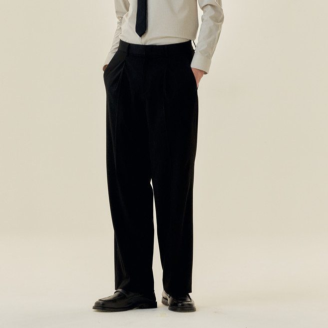 마인드브릿지 남성용 두굿 와이드 원턱 밴딩 슬랙스 MAPT01A4