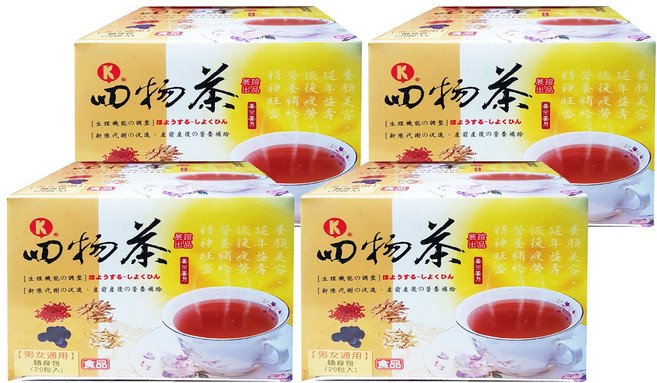 展瑄 四物茶, 5g, 20包, 4盒