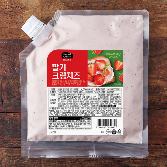 비욘드 딸기 크림치즈, 1kg, 1개입, 1개
