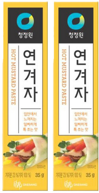 청정원 연겨자, 35g, 2개