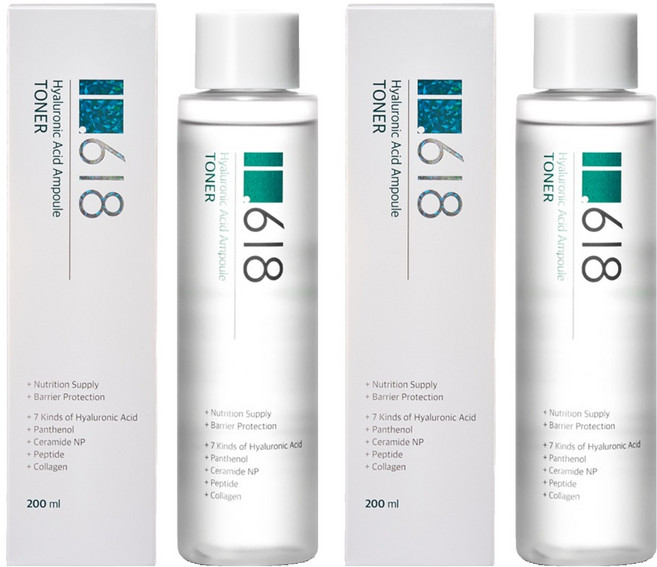 1618 히알루론산 앰플 토너, 2개, 200ml