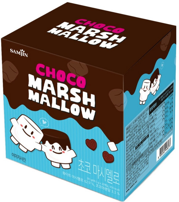 삼진 초코 마시멜로 20p, 1개, 210g