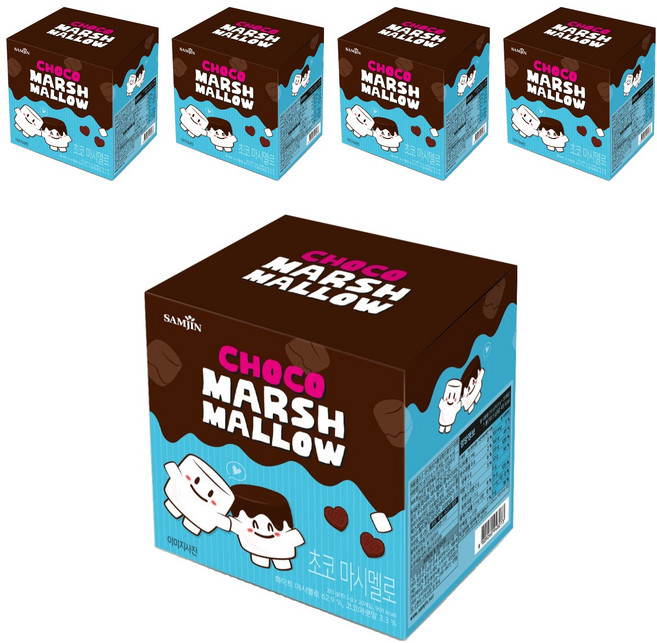 삼진 초코 마시멜로 20p, 210g, 5개