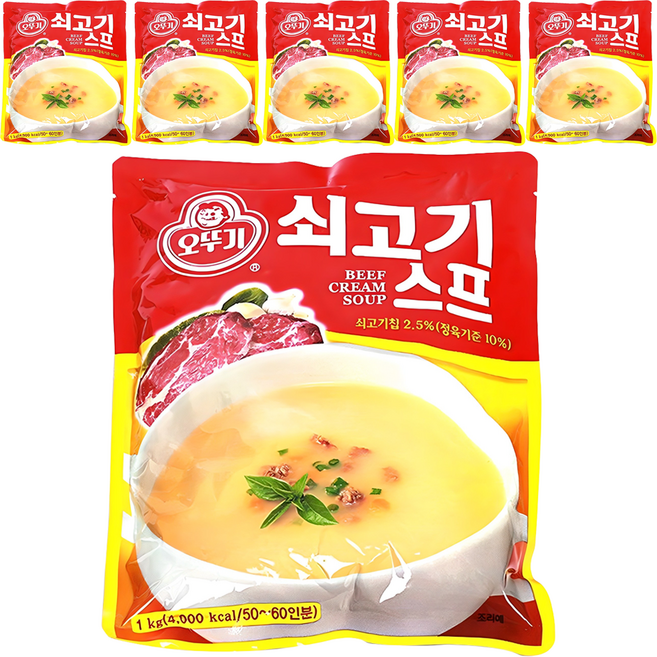 오뚜기 쇠고기 스프, 1kg, 6개