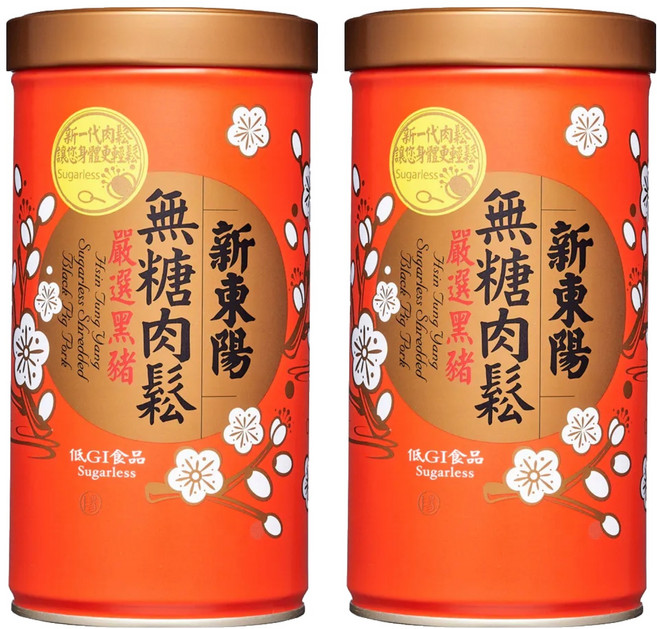 新東陽 黑豬無糖肉鬆, 255g, 2罐