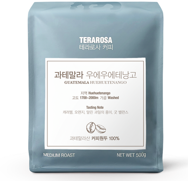테라로사 과테말라 우에우에테낭고 원두, 홀빈(분쇄안함), 500g, 1개