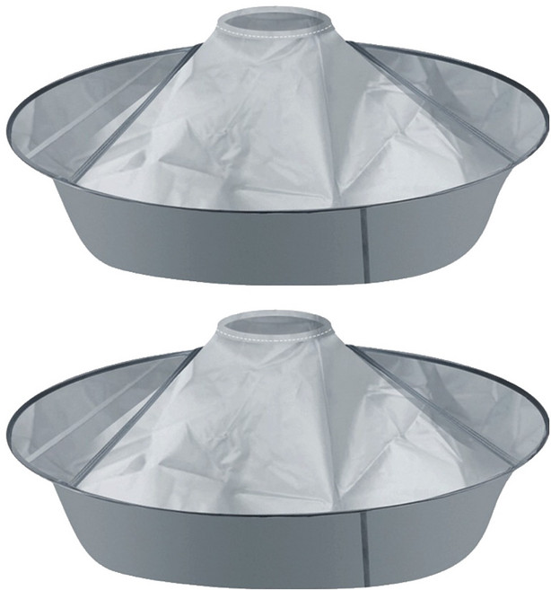 씨티컴퍼니 가정용 셀프 미용 원형 커트보, 2개, 그레이