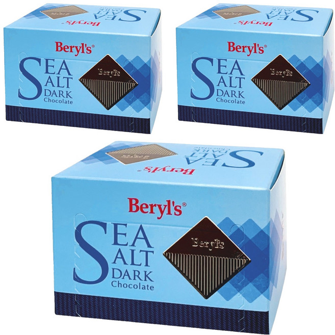 Beryl's 海鹽黑巧克力, 60g, 3盒