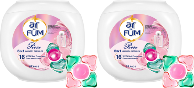 아로퓸 프리미엄 퍼퓸 로즈가든 캡슐세제, 42개입, 12g, 2개