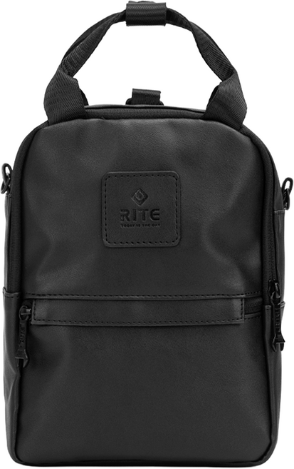 RITE V3 兩用小後背包, 皮革黑