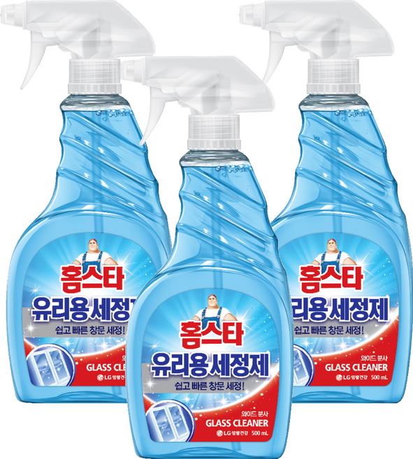홈스타 유리용 세정제, 500ml, 3개
