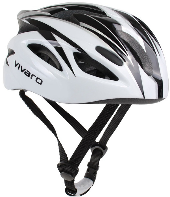 비바로 자전거 써니 헬멧 V-120, 화이트 + 블랙, 1개