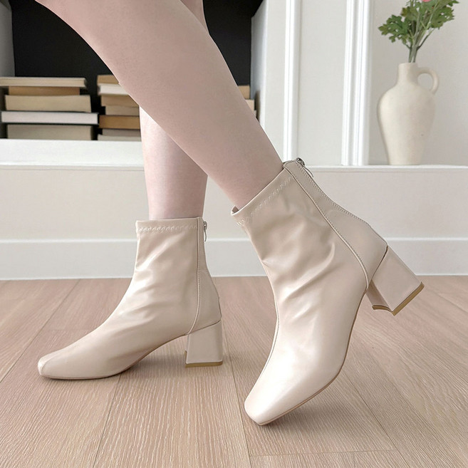 Aboutshoe 女性方頭踝靴 TSP1136