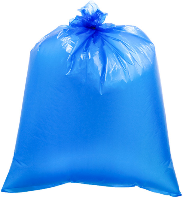 생활미소 분리수거 비닐봉투 평판 청색 100매, 80L, 1개