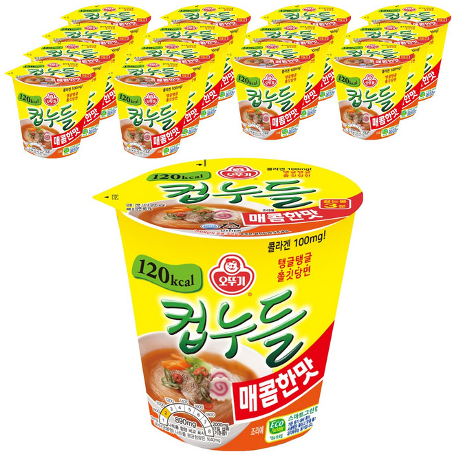 오뚜기 컵누들 매콤한맛 37.8g, 15개