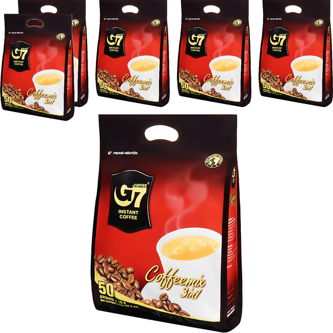 G7 3in1 커피믹스 수출용, 16g, 50개입, 6개