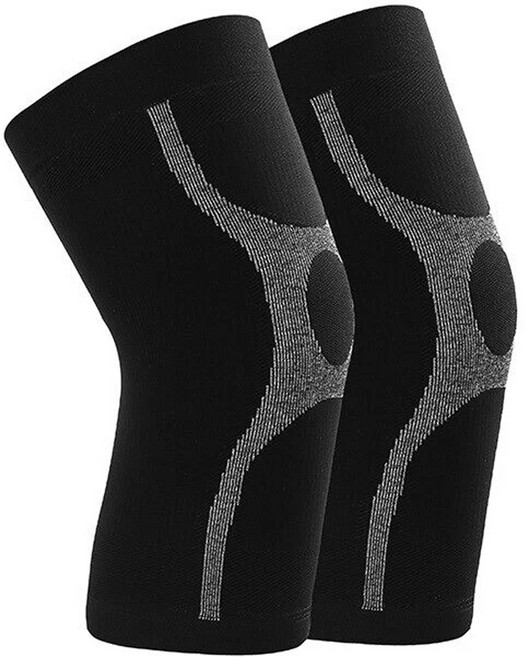 a-zeal-高效能石墨稀專業運動護膝-1雙(x設計/彈力加壓/保暖-spa02) 黑色xxlp0, 1雙