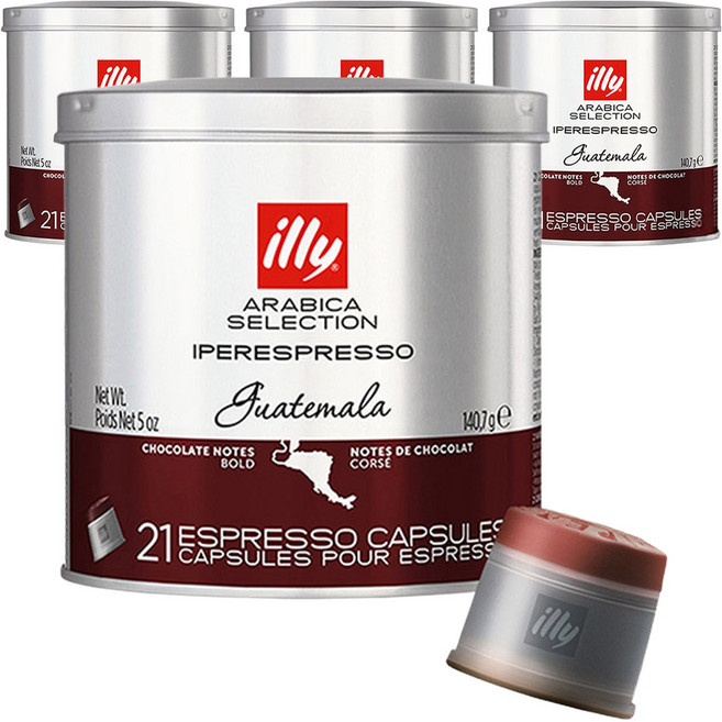 일리 아라비카 셀렉션 과테말라 캡슐커피, 6.7g, 21개입, 4개