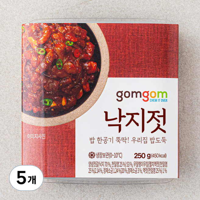 곰곰 낙지젓, 250g, 5개