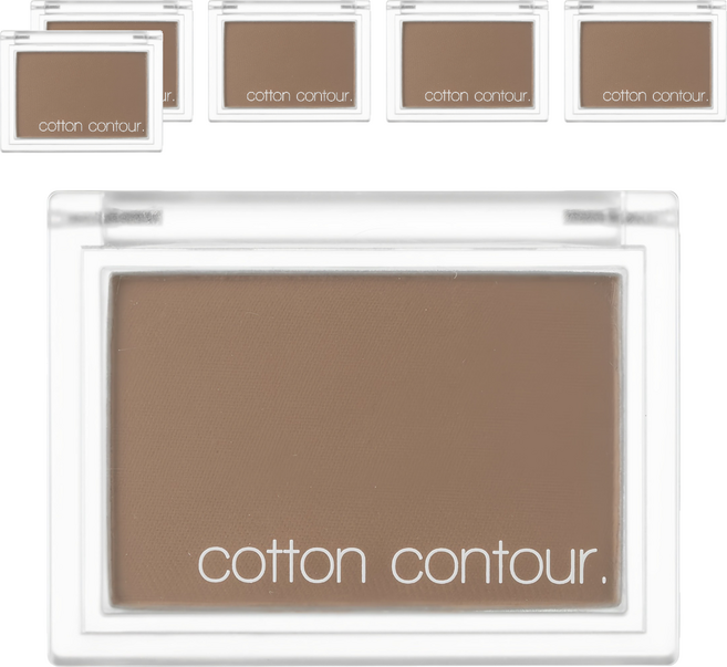 미샤 코튼 컨투어 팩트 셰이딩 4g, 스모크드 헤이즐, 6개