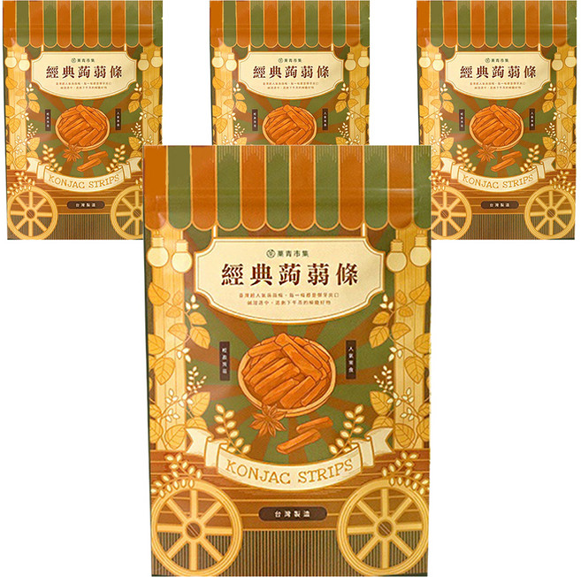 Green Market 菓青市集 五香蒟蒻條, 200g, 4包