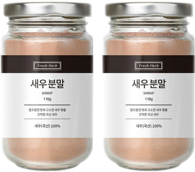 신선약초 새우 분말, 110g, 2개