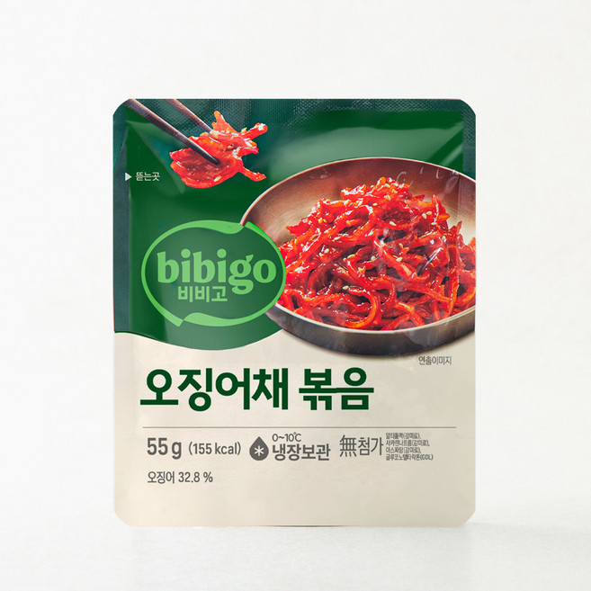 비비고 오징어채볶음, 55g, 1개