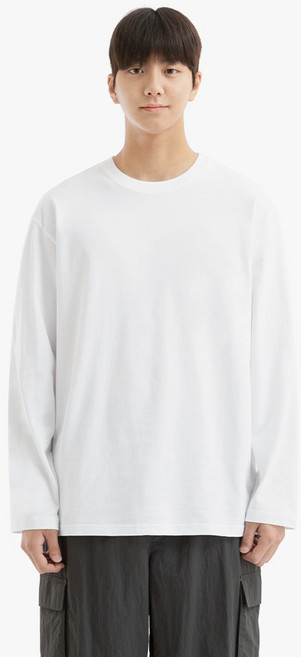 네이븐 남녀공용 20수 루즈핏 긴팔티 NAB8T1