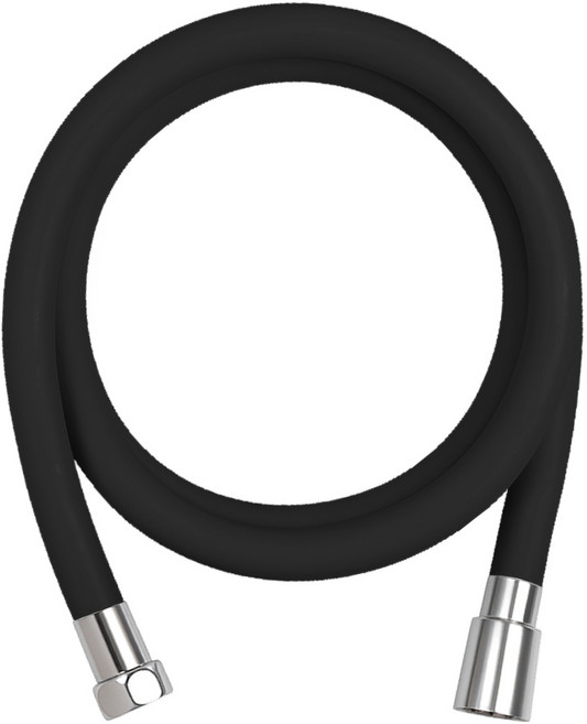 해피달링 리플랜 샤워기 호스, 2m, 블랙