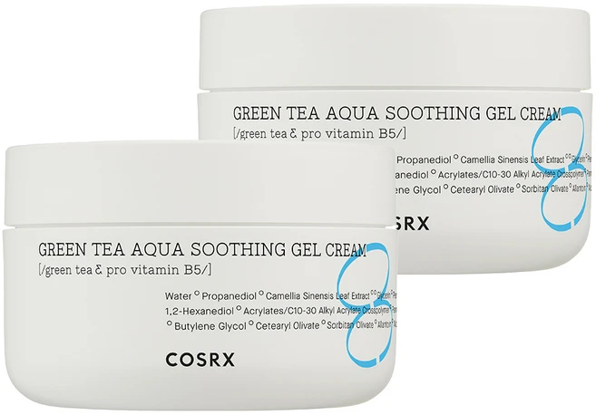코스알엑스 하이드리움 그린티 아쿠아 수딩 젤 크림, 50ml, 2개 - 쿠팡