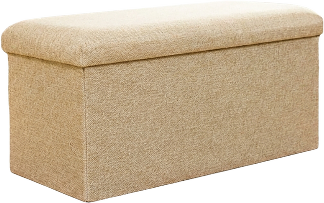 長方形收納椅 40 x 25 x 25cm, 1個, 米色