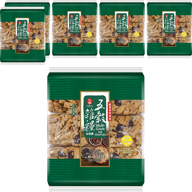 九福 五穀雜糧沙琪瑪, 227g, 6袋