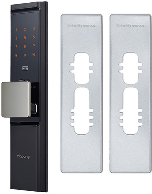 직방 와이파이 스마트 도어락 + 보강판 세트 SHP-DR700, 방문설치