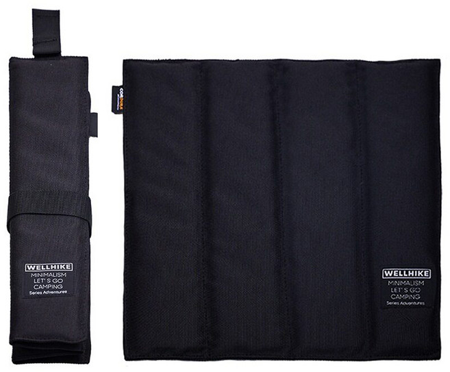 WellHike 玩客 防潑水戶外坐墊 80g, 黑色