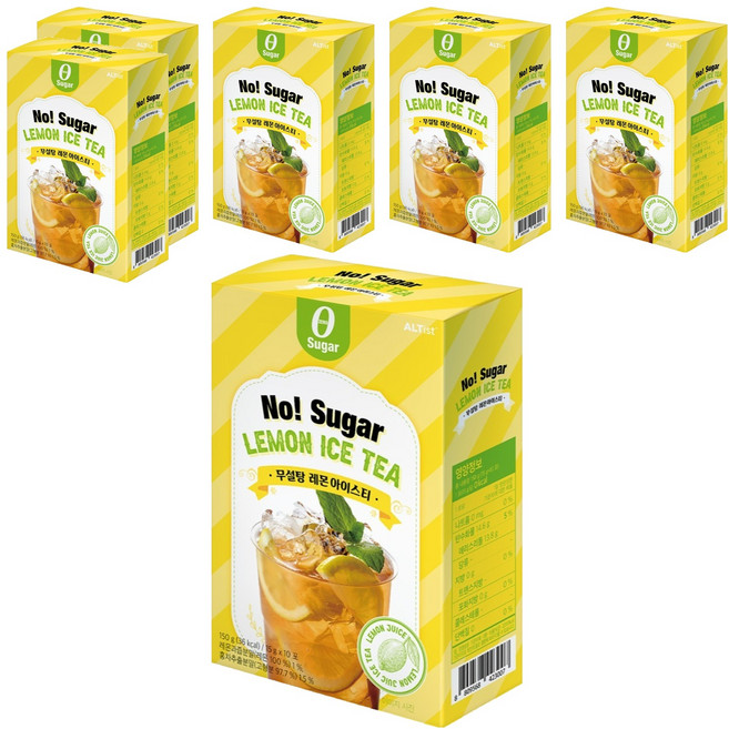 무설탕 레몬 아이스티분말, 15g, 10개입, 6개