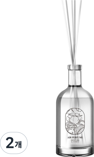 7위 - 세스코마이랩 에어퍼퓸 디퓨저, 클리어 코튼, 180ml, 2개