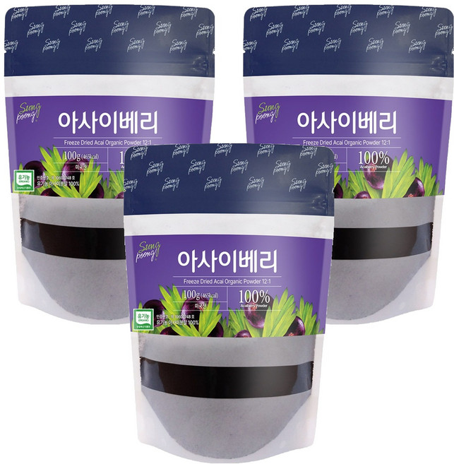 SungPoong 凍乾巴西莓粉, 100g, 3包