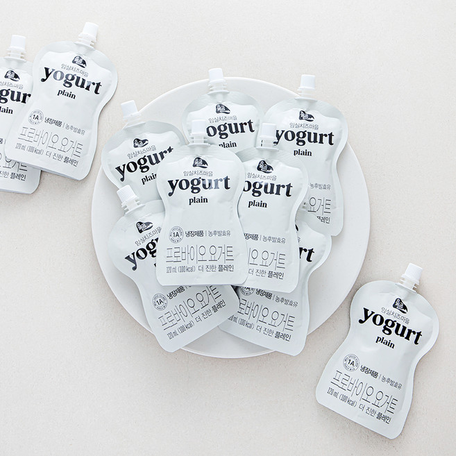 임실치즈마을 요거트 더 진한 플레인, 120ml, 10개