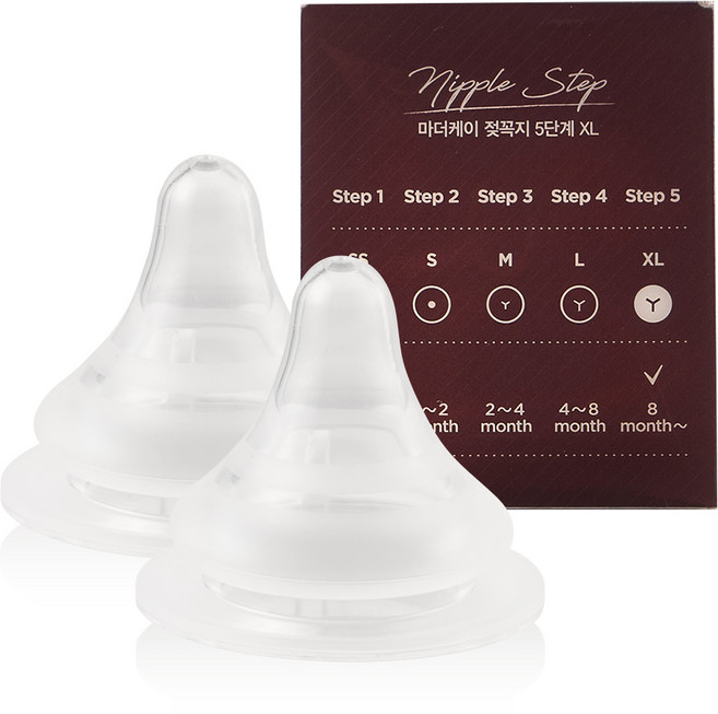 마더케이 베이직 젖꼭지, 5단계(8개월이후), 1세트