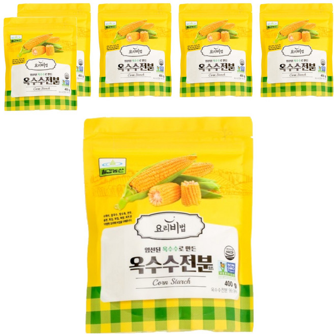 七甲農山玉米澱粉, 400g, 6包