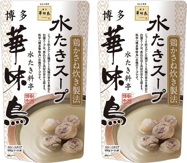 博多華味鳥 雞肉濃湯鍋, 600g, 2包