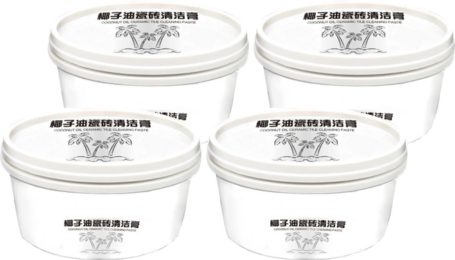 小麥購物 椰子油磁磚清潔膏 G871, 4罐, 250g